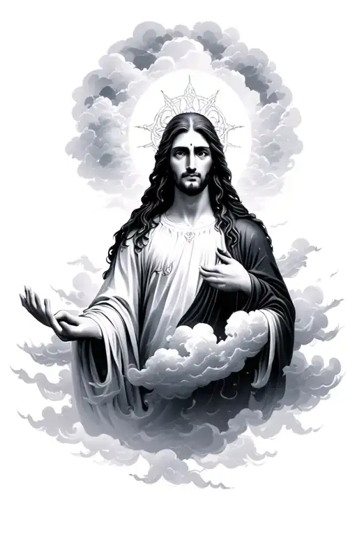 Godly Background With Clouds