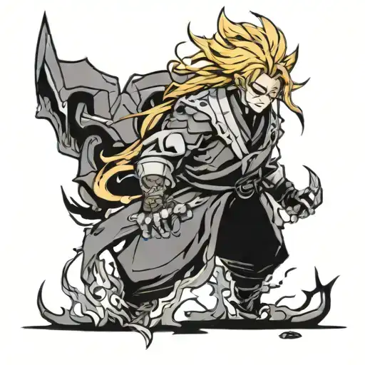 Anime Rengoku Demon Slayer Mininmalistic Set Your Heart Ablaze