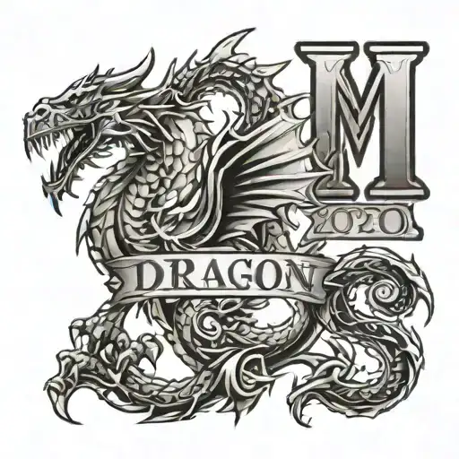 Roman Numerals 2020 With The Name Dragon Underneath