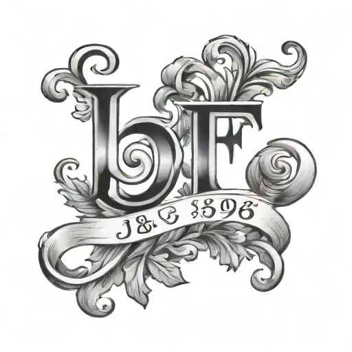Initials J And F With A Date 5-26