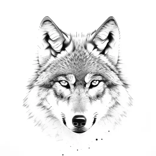 Wolf Smoke Blue Eyes