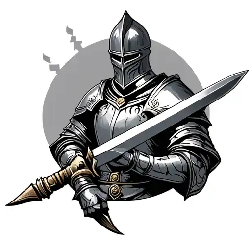 Knight Chess Peice With Sword