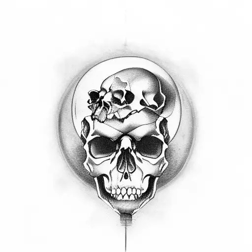 Death Skull Hourglass