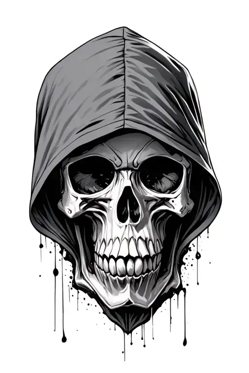 Hooded Skull Inside