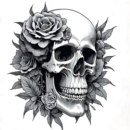 J & P In Skull Inside