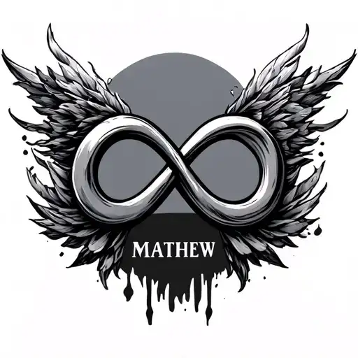 Infinity Symbol With The Name Mathew