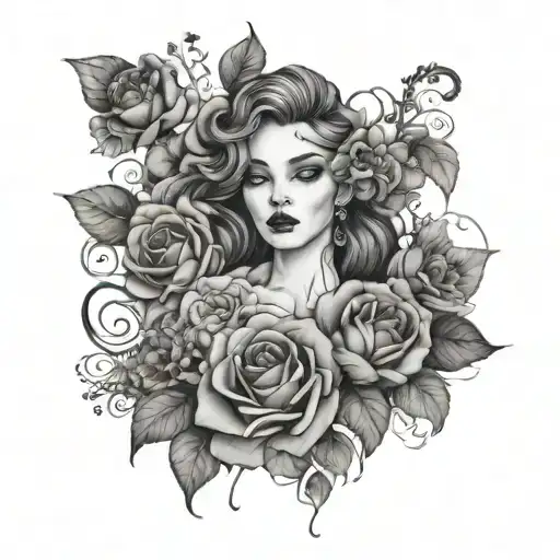 Athenais Louna Jade Margaux Eleona Gwendoline Milo In Rose Petals