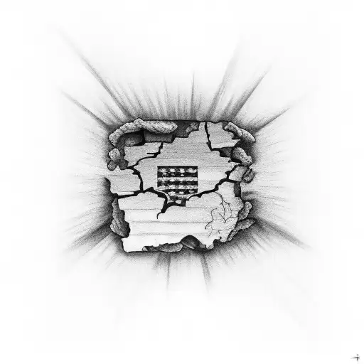 The Word Mississippi Breaking Through A Wall