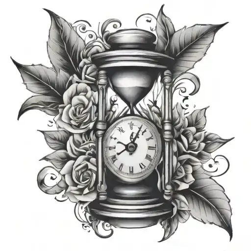 Love Time Piece Hour Glass Bottle