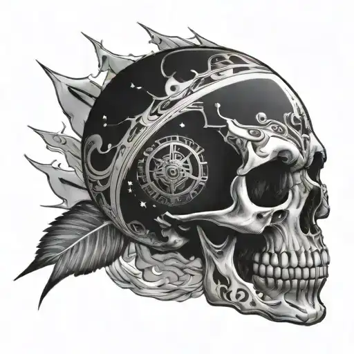 Cosmic Skull Surrounded