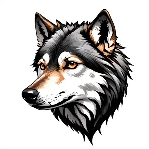 Wolf Tattoo For Hand