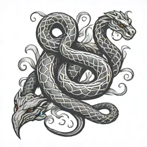 Snake And Virgo Intertwined