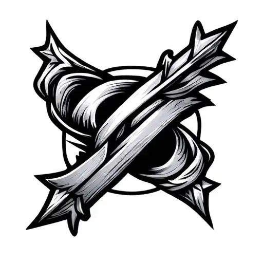 Curved Arrow Around The Sleeve