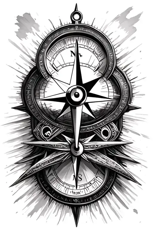 Compass That Shows Right Way To Go In Life