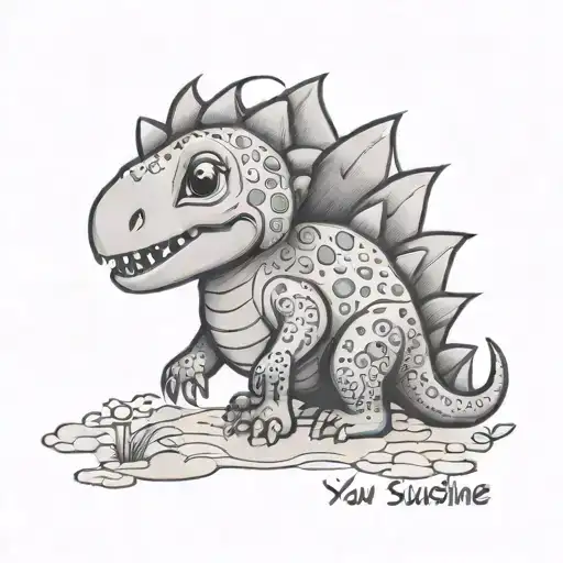 Mini Dinosaur You Are My Sunshine