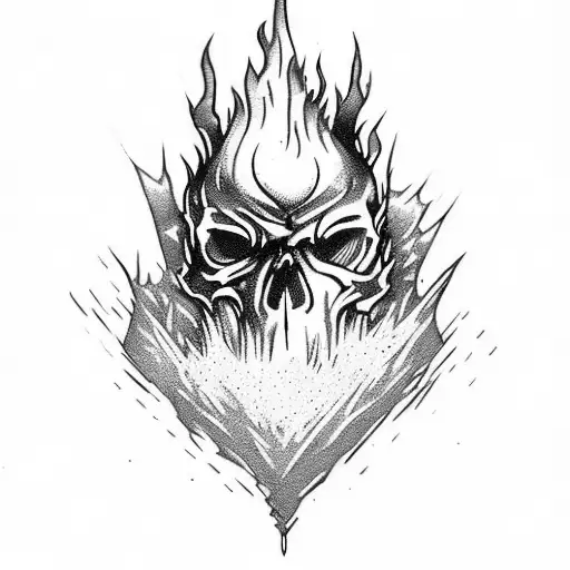 Dark Souls Inspired Skull Bonfire With Dark Sign Backround