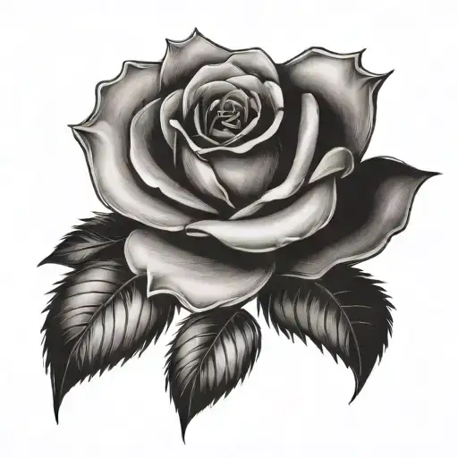 Name Rose Across The Chest With A Rose