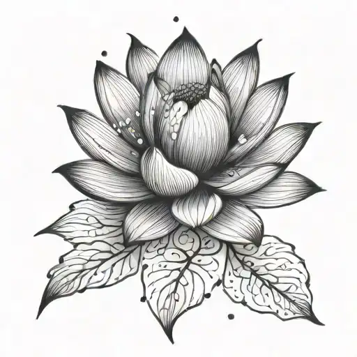 Lotus With Petals Falling