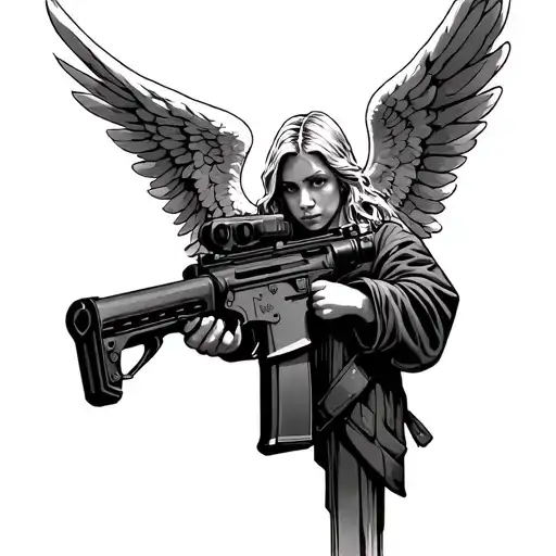 Angel Holding Ar 15