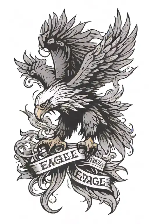 Eagle Dark Lettering Anime