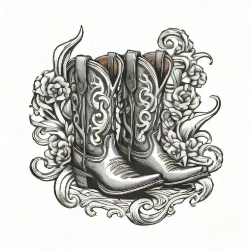 Horse Shoe Cowboy Boots