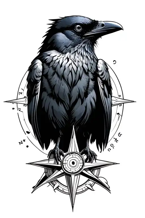 Crow And Compass Lines