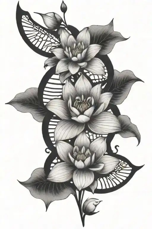 Dna And Lotus Flower