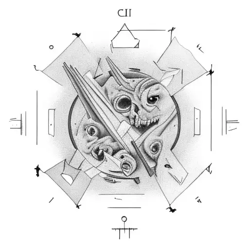 Criptids In A Circle Around A Fire