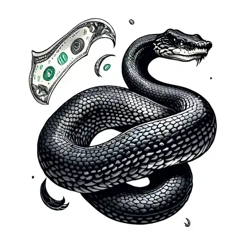 Snake Money Falling