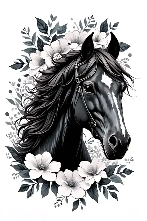 Horse Floral Design
