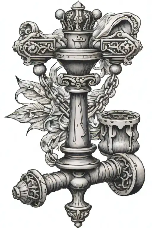 Monte Cristo Island King Chess Piece Rosary Wrapped