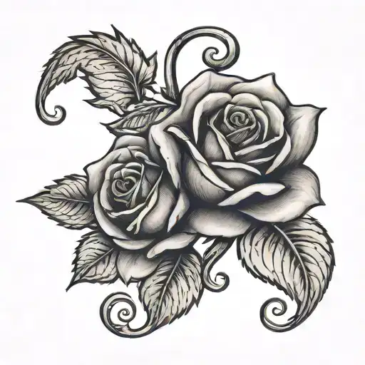Rose And Heart With Charles Name Written