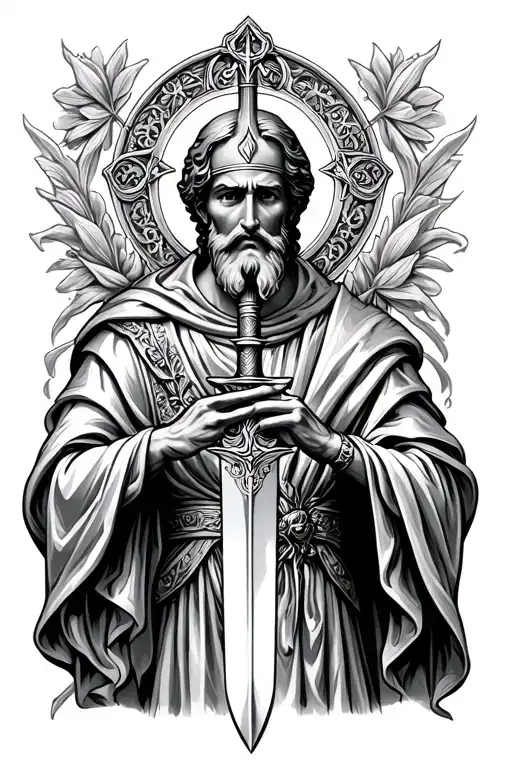 Saint Constantine With A Sword