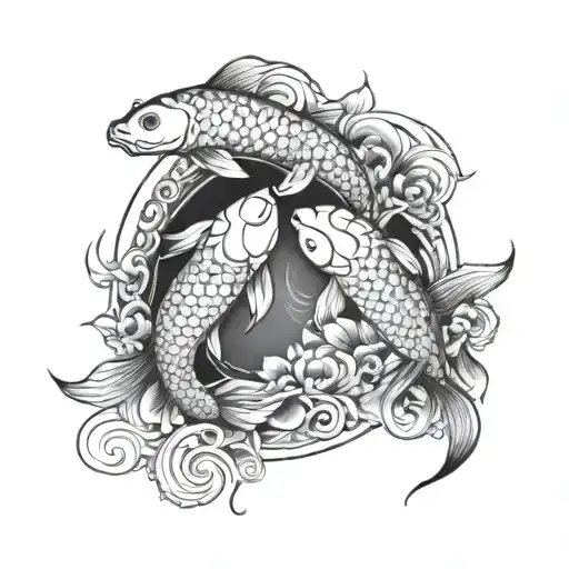 Koi Fish Yin Yang