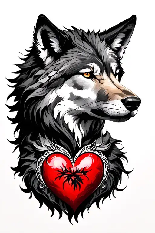 Wolf & Lion & Heart