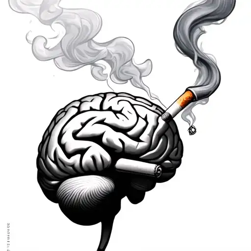 Brain Smoking Cigarette Different