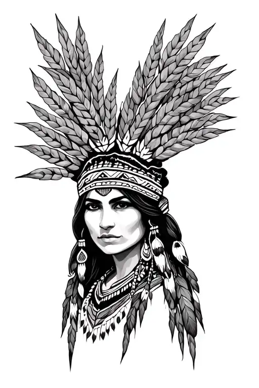 Sweetgrass Woman Native American