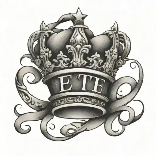 Capital Letter E With Crown