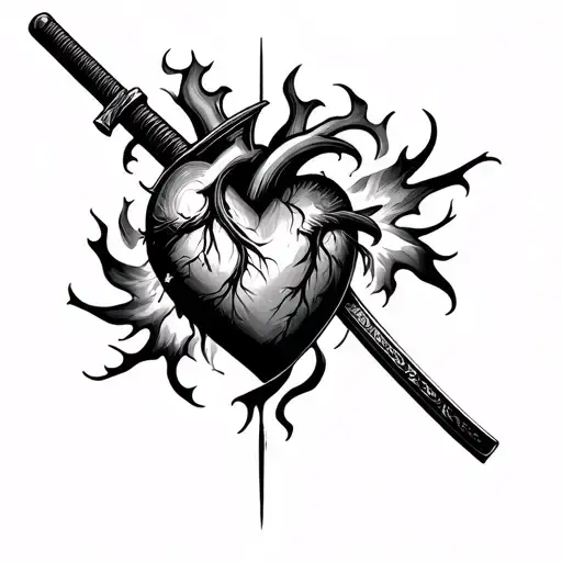 Set Your Heart Ablaze Katana