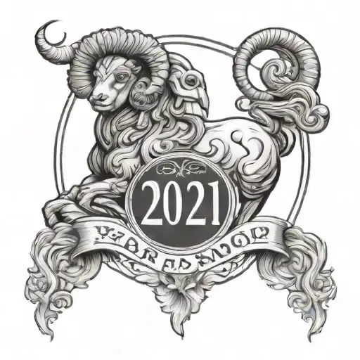 Year 2021 With Hint Of Aries