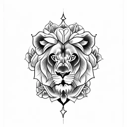 Lion Cross Praying Hands And Rose All Sperate