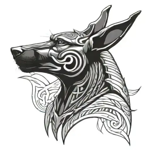Anubis Dark Realism Style