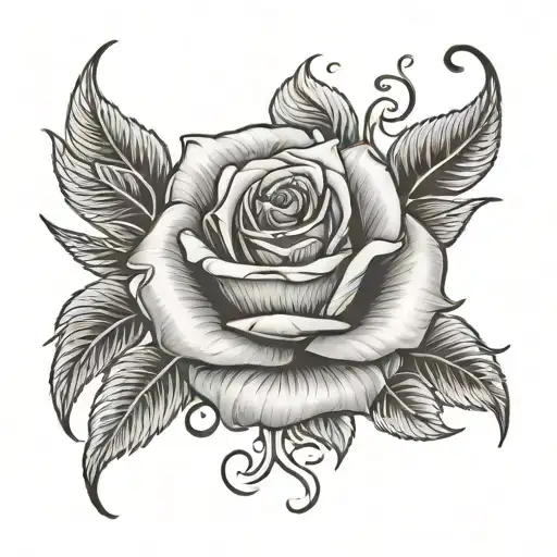 Rose And Heart With Charles Name
