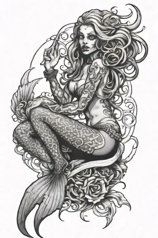 Zombie Mermaid Sitting