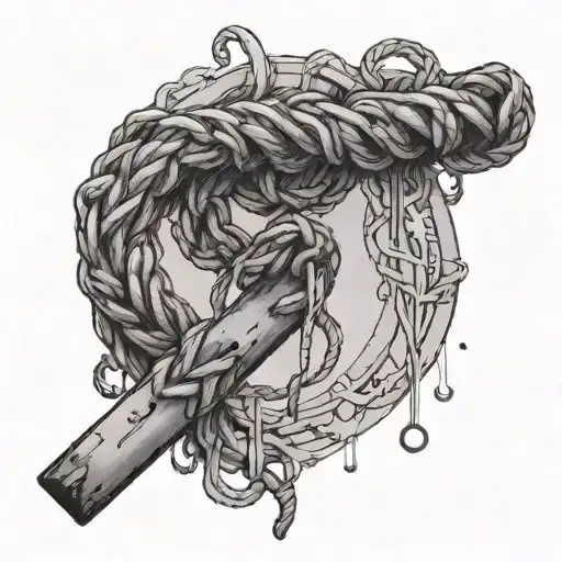 A Broken Noose In The Shape Of A Semi Colon