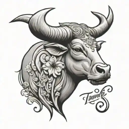 Taurus Zodiac Symbol With Name Vicky
