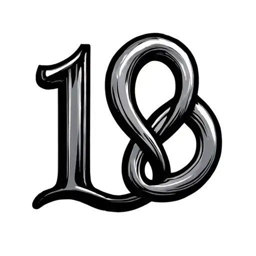 Infinity Symbol With Number 1