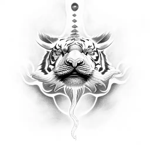 Design Falkor And A Tiger Together