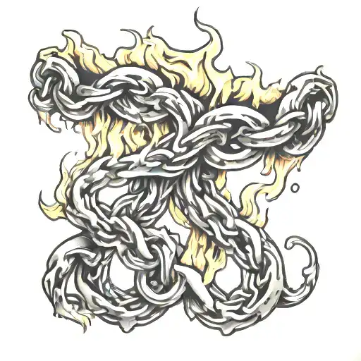 Melting Chain On Fire