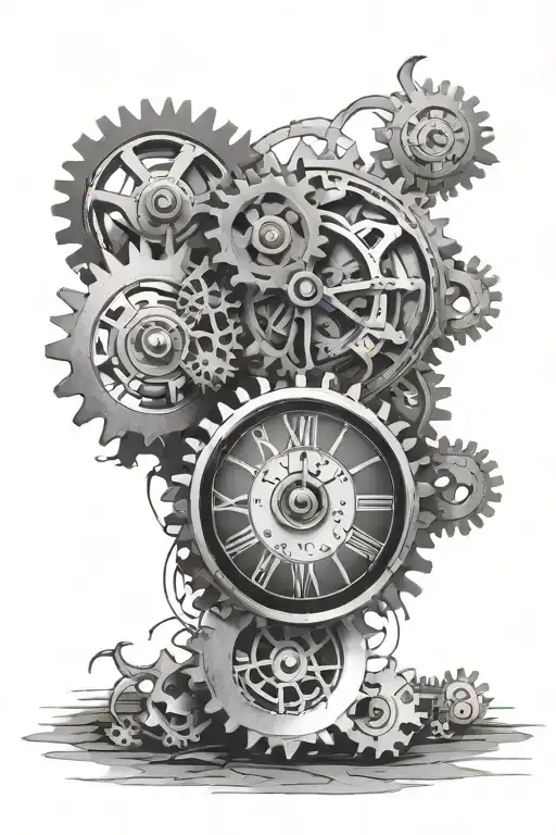 Time Clock Gears